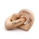 thumbnail image 1 of Corazones de Madera KCULE 13 cm Regalo Personalizado Grabado para Pareja, 1 of 8