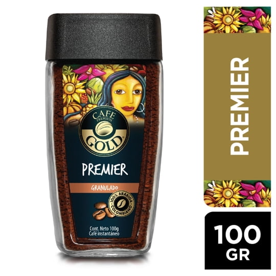 Café Granulado Premier Frasco 100 gr Gold