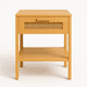 thumbnail image 2 of Velador de Madera Natural con Cajón Tejido, 2 of 6