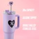 thumbnail image 2 of Vaso térmico Juicy Couture Jetsetter 1,2 L morado con glitter, 2 of 6