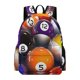 thumbnail image 1 of Billar-theme Backpack, Campus style schoolbag Bookbag with Adjustable Shoulder Straps And Large Zip Compartment, Unisex Travel Bags.42x30x15cm, 1 of 6
