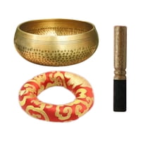 Bothyi - Juego De Cuencos Tibetanos De Sonido Martillados A Mano, Cuenco De Meditación Portátil Multiusos De 15,5 Cm