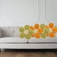 thumbnail image 2 of Set De 4 Cojines Diseño Flor Color Naranja/verde, 2 of 3