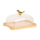 thumbnail image 4 of Soporte De Madera Para Tartas Con Tapa, Mantequillera, Plato Para Tartas, Para Fiestas, Cocinas, Neveras, Color Marrón Claro, 4 of 5
