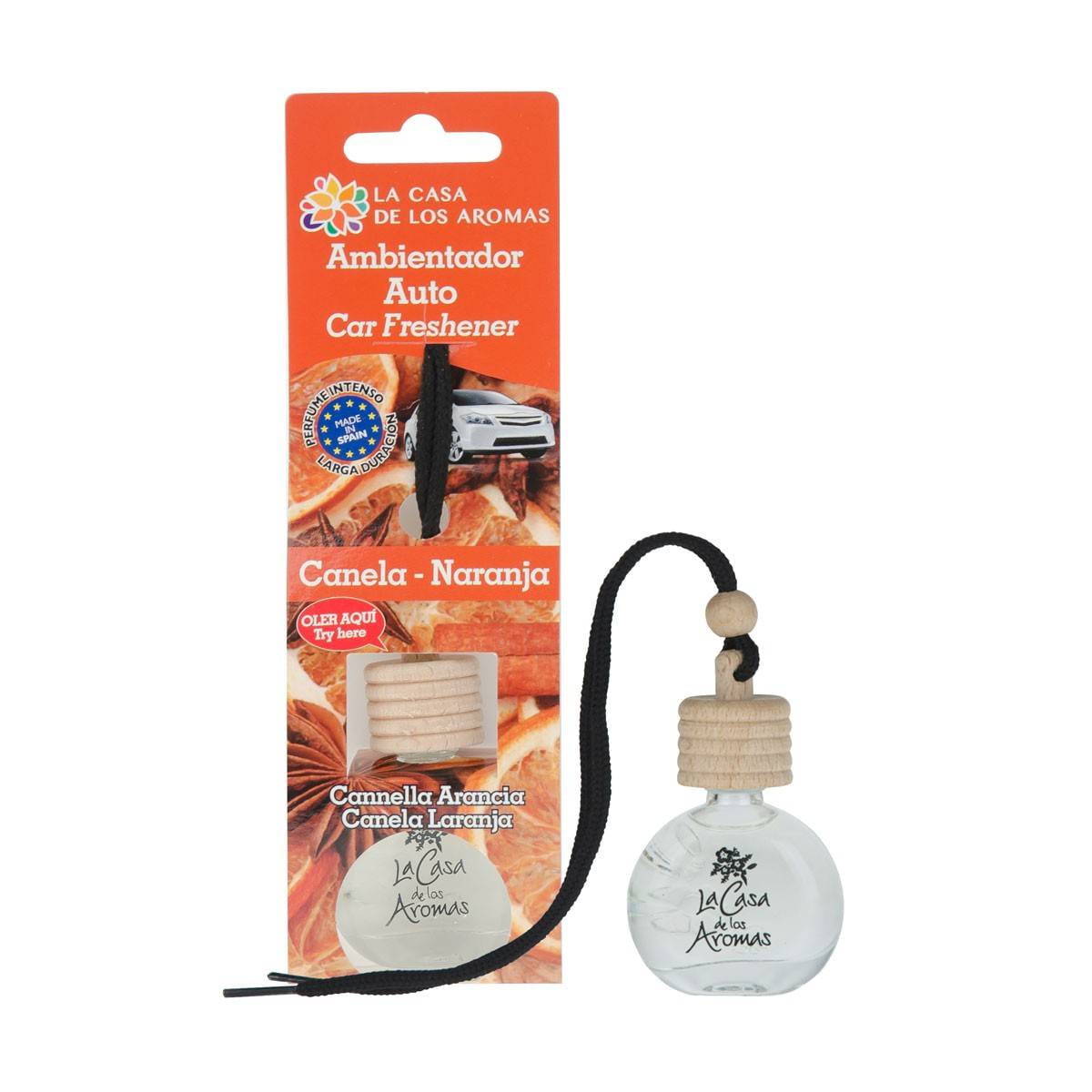 La Casa De Los Aromas - Ambientador Colgador Auto Canela-naranja