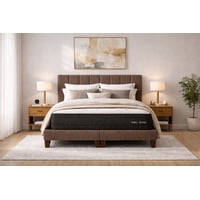 Ethan Desing - Cama 2 Plazas Completa | Base Europea + Colchón Excellense Plus 25Cm + Respaldo Tapizado