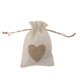 thumbnail image 5 of 10 unids arpillera yute bolsa de lazo bolsas de regalo saco banquete de boda favores Beige, 5 of 5
