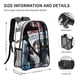 thumbnail image 3 of El Resident EvilMochila transparente temática, resistente y duradera, bolsa see-through para trabajo, deporte, universidad y viaje, 31 × 43 cm, 3 of 6