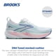 thumbnail image 2 of Zapatillas para correr Brooks Glycerin 22 para mujer, blanco/azul, talla 8.5, 2 of 6