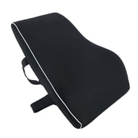 Ioensy - Cojín Trasero Negro, Almohada De Soporte Lumbar, Cojín De Cintura Para Silla De Oficina