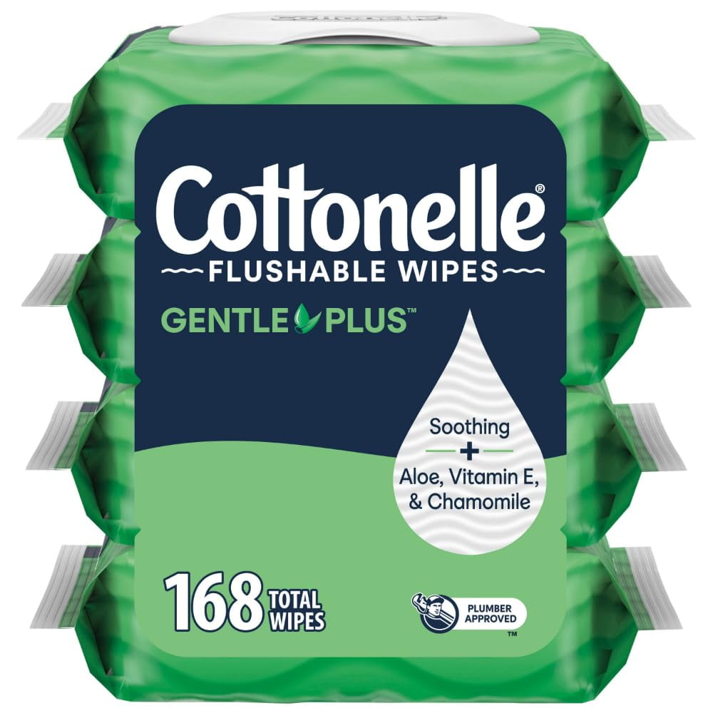 Toallitas Húmedas Desechables Cottonelle Gentleplus 168