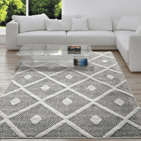 Alfombra Gris 120x180 cm Moderno