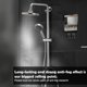 thumbnail image 3 of Espejo de afeitar antivaho para ducha Fgmiawmist con 2 soportes, 3 of 7