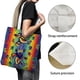 thumbnail image 3 of Dancing Bears Bolso de tela con estampado de lienzo para mujer, bolsa de compras reutilizable y estética, con cremallera interior, regalo para mujer, 35 × 40 cm., 3 of 6