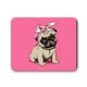 thumbnail image 1 of Mouse pad Pug Rosa M100 24x20 cm x 3 mm Neopreno ANHIZ, 1 of 2