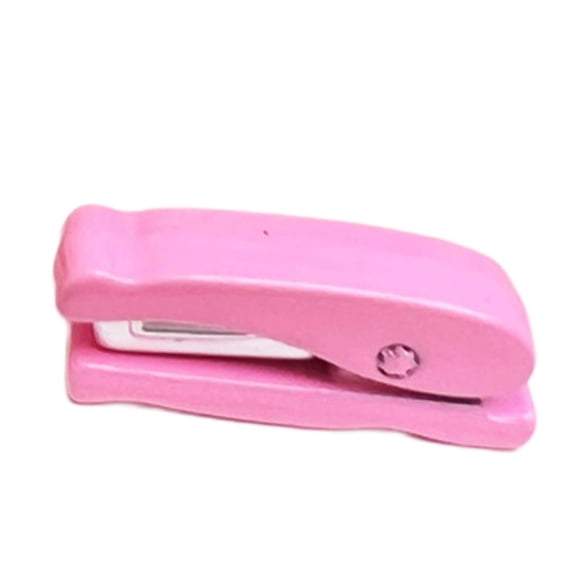 Grapadora Para Casa De Muñecas, Suministros De Paisajes, Muebles Bonitos Para Adornos De Dormitorio, Color Rosa, 1/12