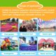 thumbnail image 5 of 200 piezas de molinillos de viento de plástico arcoíris con palo, para fiestas, decoración de césped, colores surtidos., 5 of 6