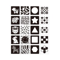 Bothyi - Tarjetas De Contraste Para Bebés De Alto Contraste Para Concentración Preescolar En Blanco Y Negro