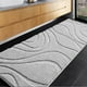 thumbnail image 1 of Alfombra de baño Runner DEXDE, extra larga, antideslizante, gris claro, 1 of 3