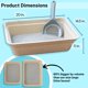 thumbnail image 3 of Caja de arena Luli & Cat 51x37x13 cm, pack de 8 desechables, 3 of 6