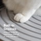 thumbnail image 3 of Caja de arena para gatos IRIS USA, entrada superior con cuchara, color negro y gris, 3 of 9