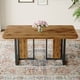 thumbnail image 2 of Modern minimalism and luxurious wood rectangular patterned dining table. The computer desk. Dining tables are used in the dining room, living room.67 *36 *30 Density Board Sticker,Iron Pipe Spraying,, 2 of 3