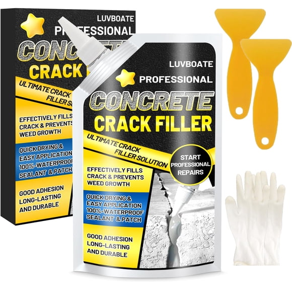 Llenador de Grietas en Concreto LUVBOATE 700g Alta Elasticidad e Impermeable