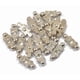 thumbnail image 3 of 20 Piezas De Diamantes De Imitación Transparentes, 2 Agujeros, Plateado, Barra Espaciadora, Cuentas De Aleación, 3 of 4