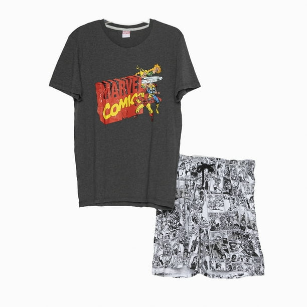 Pijama Hombre Comics Gris Marvel