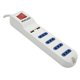 thumbnail image 4 of Extensión XT41 USB 4 posiciones blanco Open Box, 4 of 6