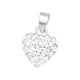 thumbnail image 1 of Colgante Plata 925 Corazon Y Cristales Plateado, 1 of 2
