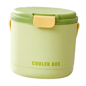 Magideal - Contenedor De Cubo De Hielo Con Tapa, Contenedor De Almacenamiento De Hielo Portátil Multipropósito Para Entretener Actividades Al Aire Libre Fiestas Verde