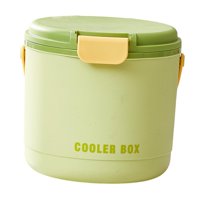 Magideal - Contenedor De Cubo De Hielo Con Tapa, Contenedor De Almacenamiento De Hielo Portátil Multipropósito Para Entretener Actividades Al Aire Libre Fiestas Verde