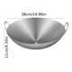 thumbnail image 1 of 1pc, Thickened Stainless Steel Wok, For Gas Stovetop And Induction Cooker, Kitchen Utensils, Kitchen Gadgets, Kitchen Accessories, Home Kitchen Items 11.81''/13.39''/14.96'', 1 of 3