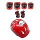thumbnail image 1 of Kit De Casco De Bicicleta Para Niños Casco De Monopatín Portátil Para Patinar Monopatín Rojo, 1 of 3