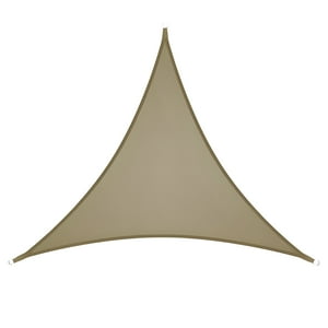 Miglu - Toldo Vela Triangular Color Kaki + Kit De Instalación