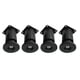 thumbnail image 3 of 4 Piezas De Soportes De Cama Ajustables, Patas Para Gabinetes De TV, Mesas De Café, Gabinetes, Color Negro, 3 of 5