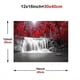 thumbnail image 1 of 1pc Tree Landscape Wall Art Canvas Lake Moon Painting Red And Black Scenery Picture, Modern Nature Artwork For Living Room Bedroom Bathroom Home Office Wall, No Frame 12x16inch 16x24inch, 1 of 5