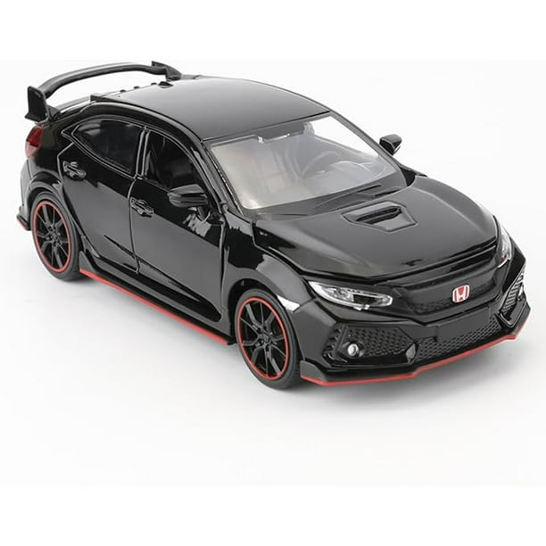 Compatible Con Honda Civic Tipo r De Aleación De Fundición A Presión 1 32 Coche De Aleación Con Luces Y Sonido Coches De Puerta Abierta Para Niños De 3 A 5 Años Regalo De Cumpleaños Para
