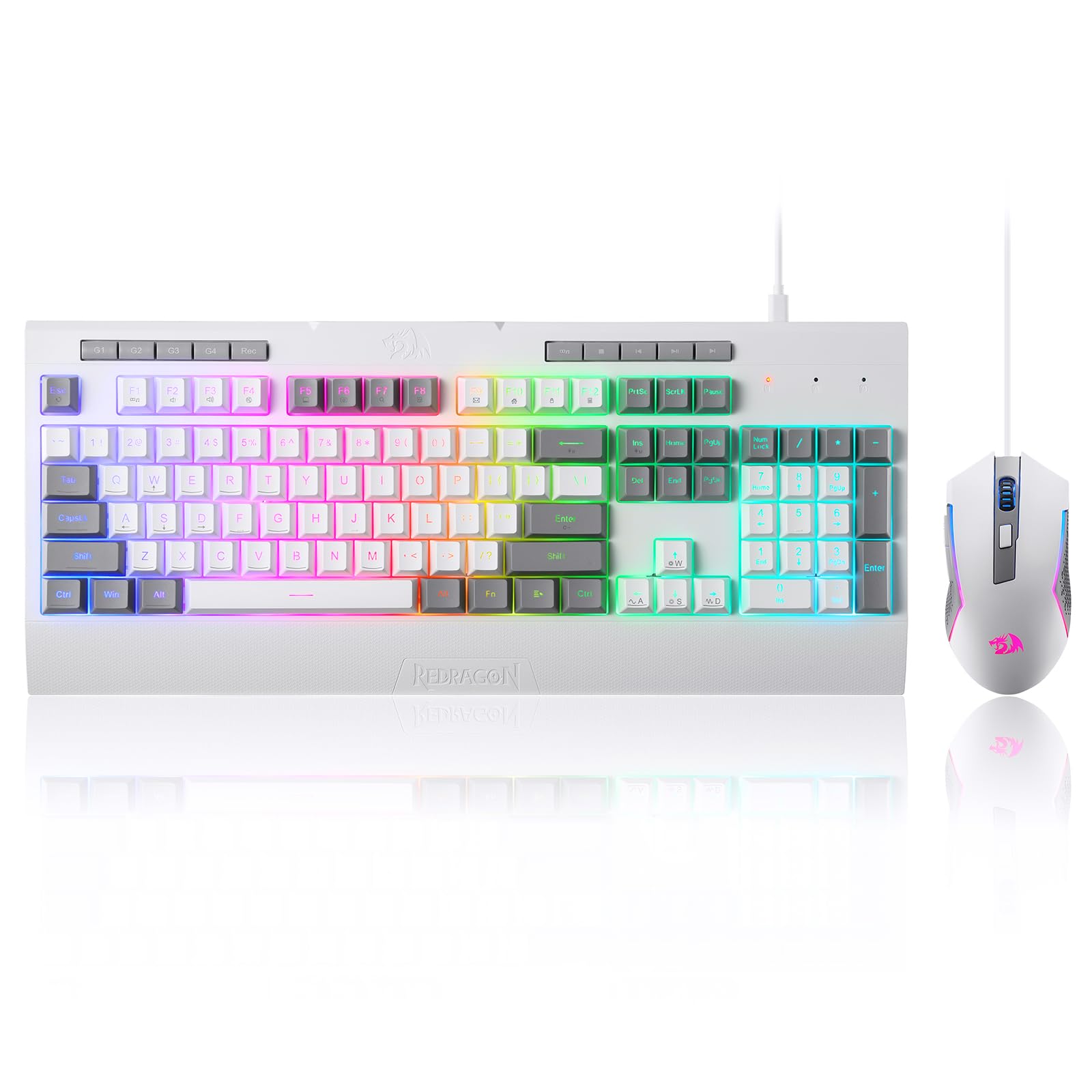 Combo De Teclado Y Ratón Para Juegos Redragon S151 K525 Rgb