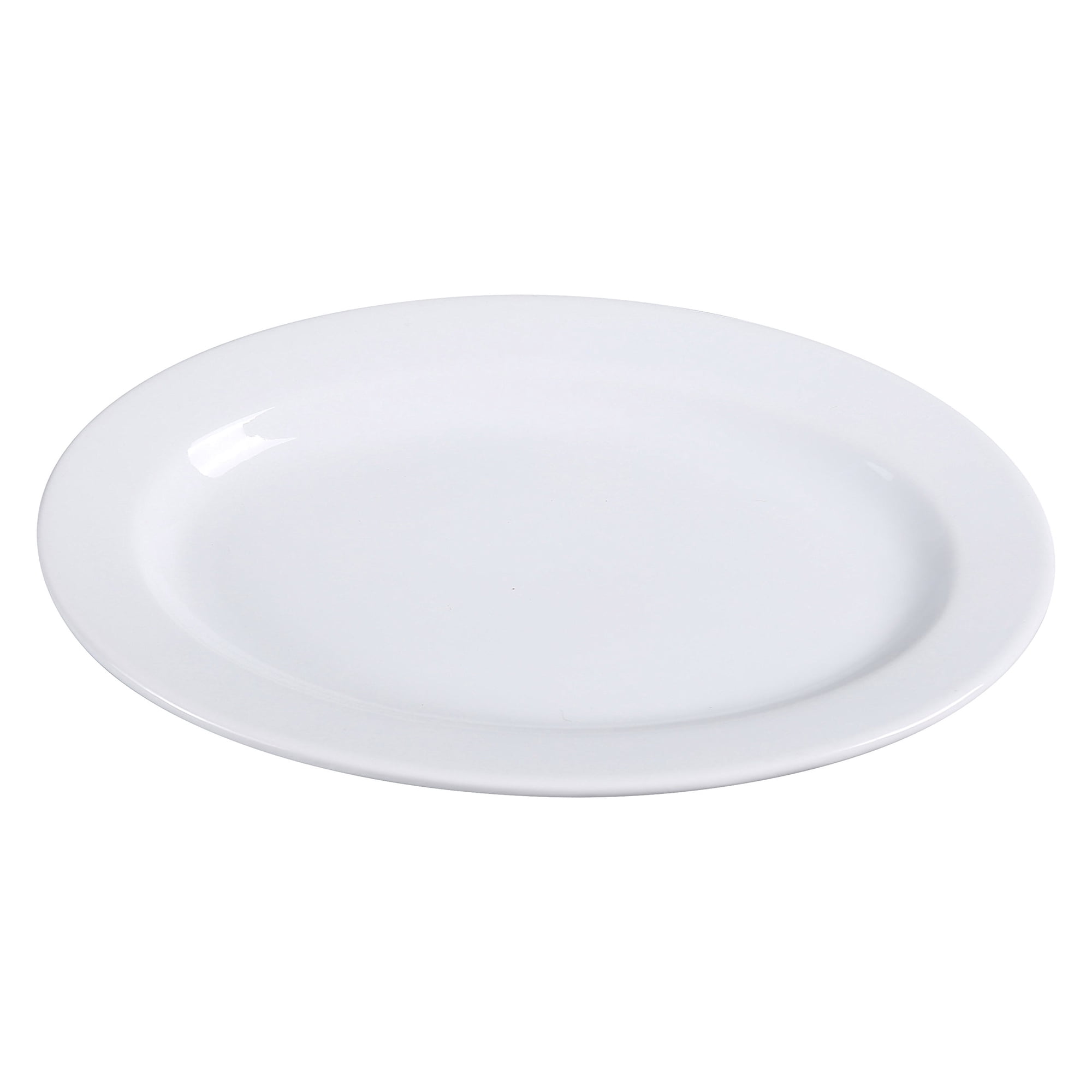 Bandeja Ovalada Yanco Ac-34 Abco De Porcelana Superblanca, Paquete De 24