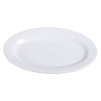 Bandeja Ovalada Yanco Ac-34 Abco De Porcelana Superblanca, Paquete De 24
