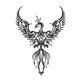 thumbnail image 3 of Arte Animal Elegante De La Decoración De La Pared De La Ejecución De Phoenix Del Metal Para El Hogar Del Dormitorio Interior, 3 of 3