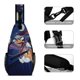 thumbnail image 3 of Pato Darkwing Riñonera Bandolera con Estampado Integral para Hombres y Mujeres, Bolso Cruzado Gráfico de Tendencia, Mochila de Hombro Streetwear para Ciclismo y Deportes, Riñonera Versátil Casual, 3 of 6