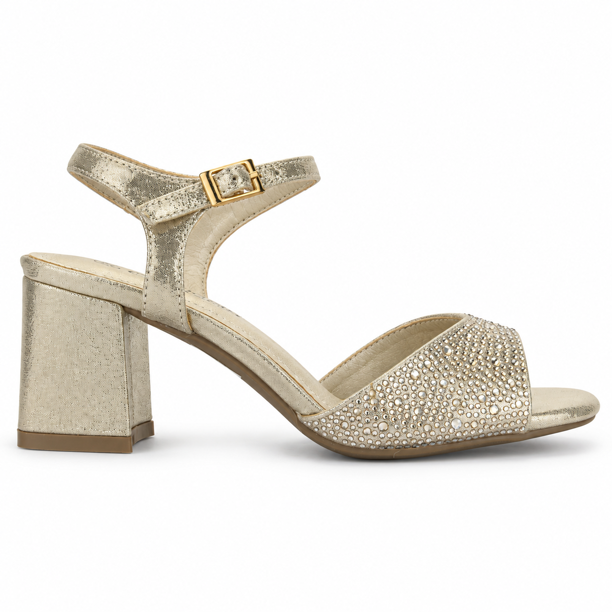 Sandalia Dorado Mujer Casual Chalada Vendra