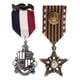 thumbnail image 4 of 2 Insignias De Medalla De Estrella Vintage Para Hombre Ropa Disfraz De Moda Broche Azul Marino, 4 of 7