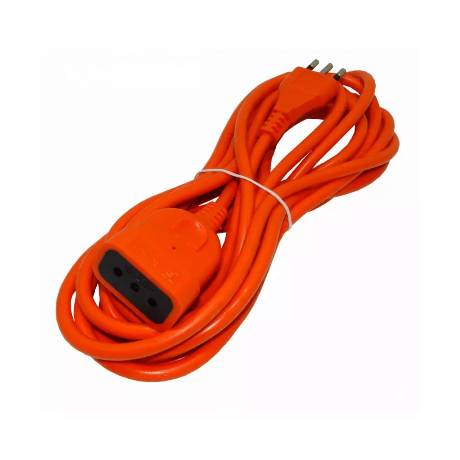 Macrotel - Alargador Extension De Corriente 5mts 10a Naranja