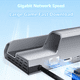 thumbnail image 4 of Base de conexión 6 en 1 compatible con Steam Deck con USB 3.0 HDMI 2.0 4K 60Hz Gigabit Ethernet 100W PD HUB de carga-Plata, 4 of 9