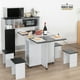 thumbnail image 5 of Juego De Comedor plegable + 4 Pisos + Mueble Organizador  Gris/Negro, 5 of 6