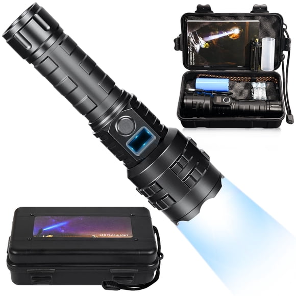 Linterna HMFREE de alta luminosidad recargable de 1000000lm a prueba de agua